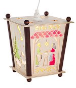 Silent Night Lantern<br> Nativity Motif